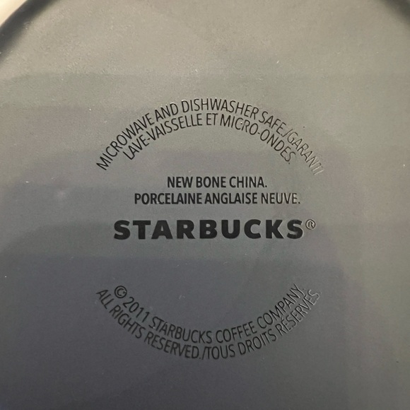 Set of 2- STARBUCKS Blue 2011 French Roast Bone China - Picture 7 of 7